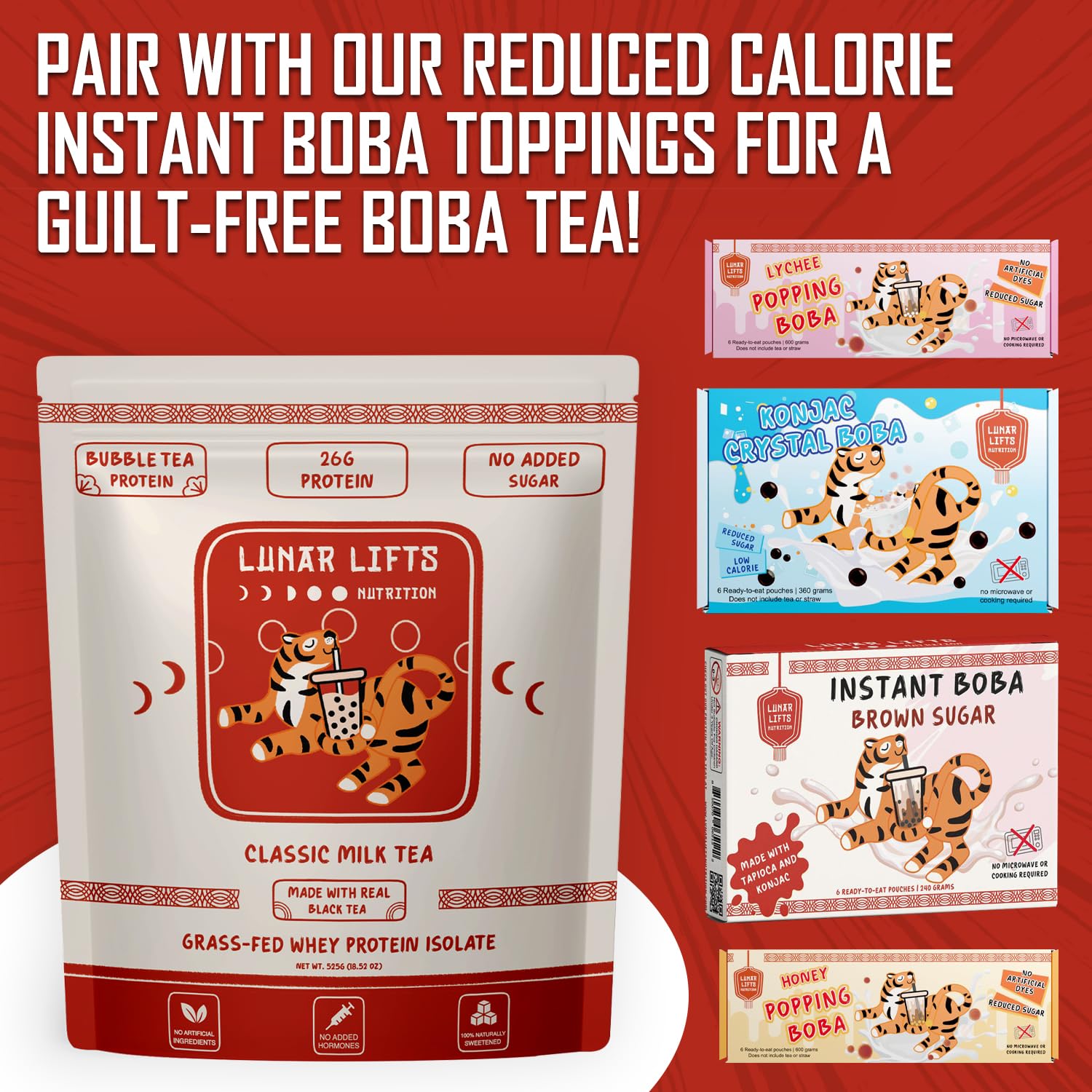 Lunar Lifts Nutrition versatile in smoothies, baking, or shakes.