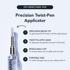 Lunavia Antifungal Pen applied to targeted areas for fast, focused care.