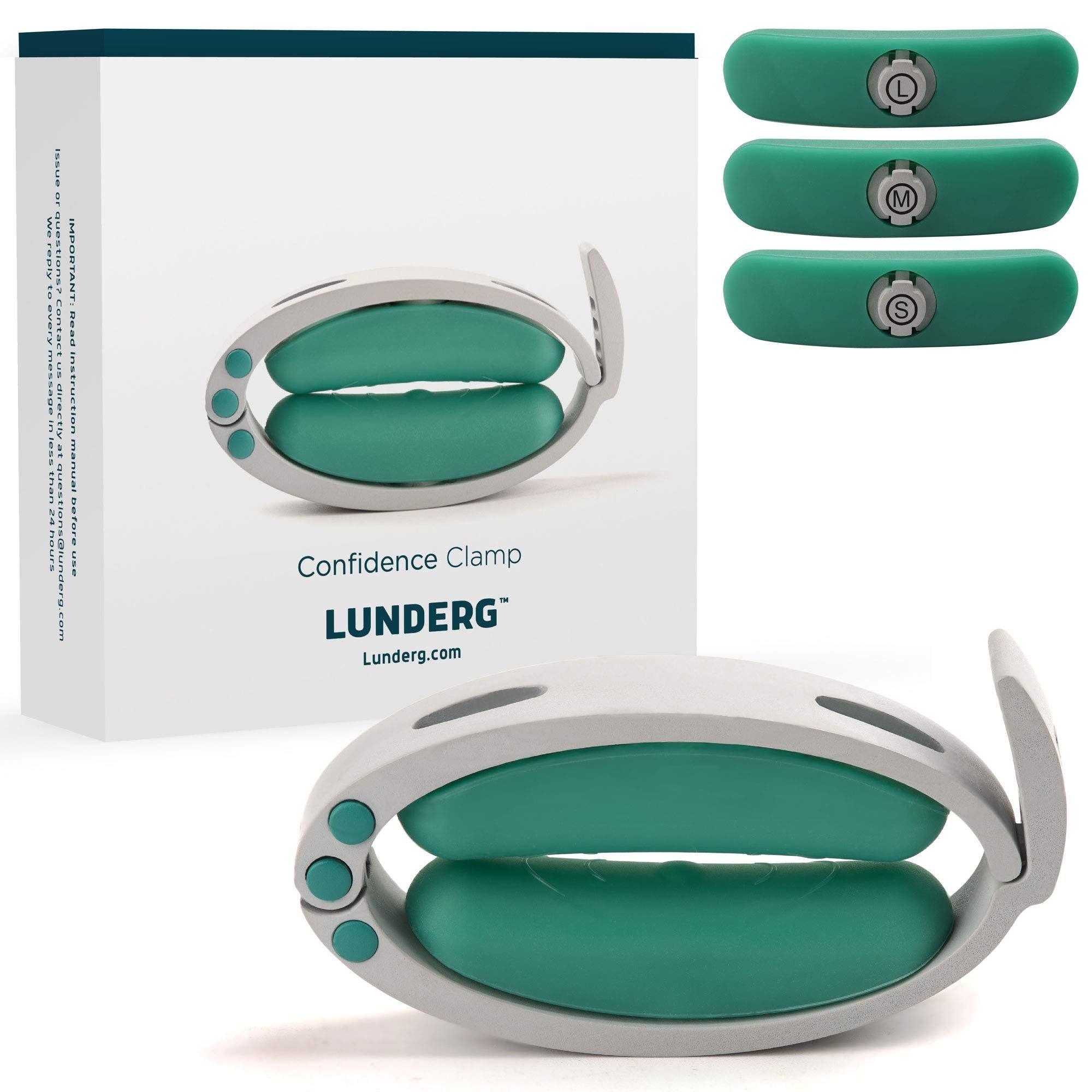 Lunderg Confidence Clamp with top stabilizer for stable fit and daily comfort