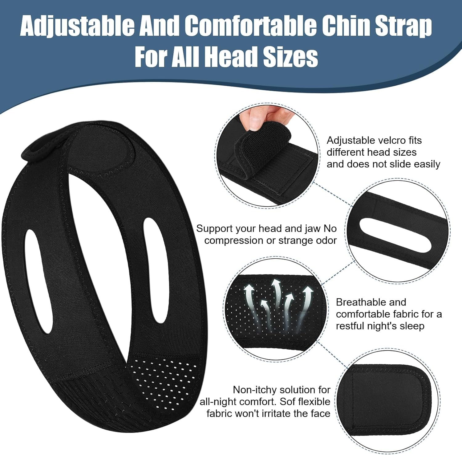 LUNIA chin strap ear-friendly design focuses on secure wear without pressure