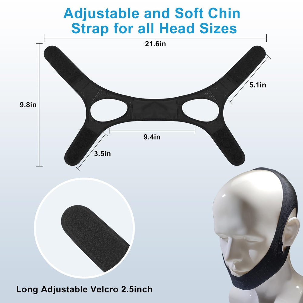 LUNIA unisex sleep chin strap offers versatile, comfortable use.