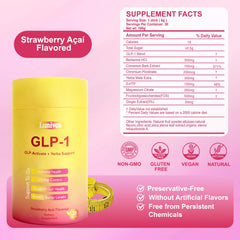 Lunivox GLP-1 Drink Mix being stirred into a glass of water to create a healthy beverage