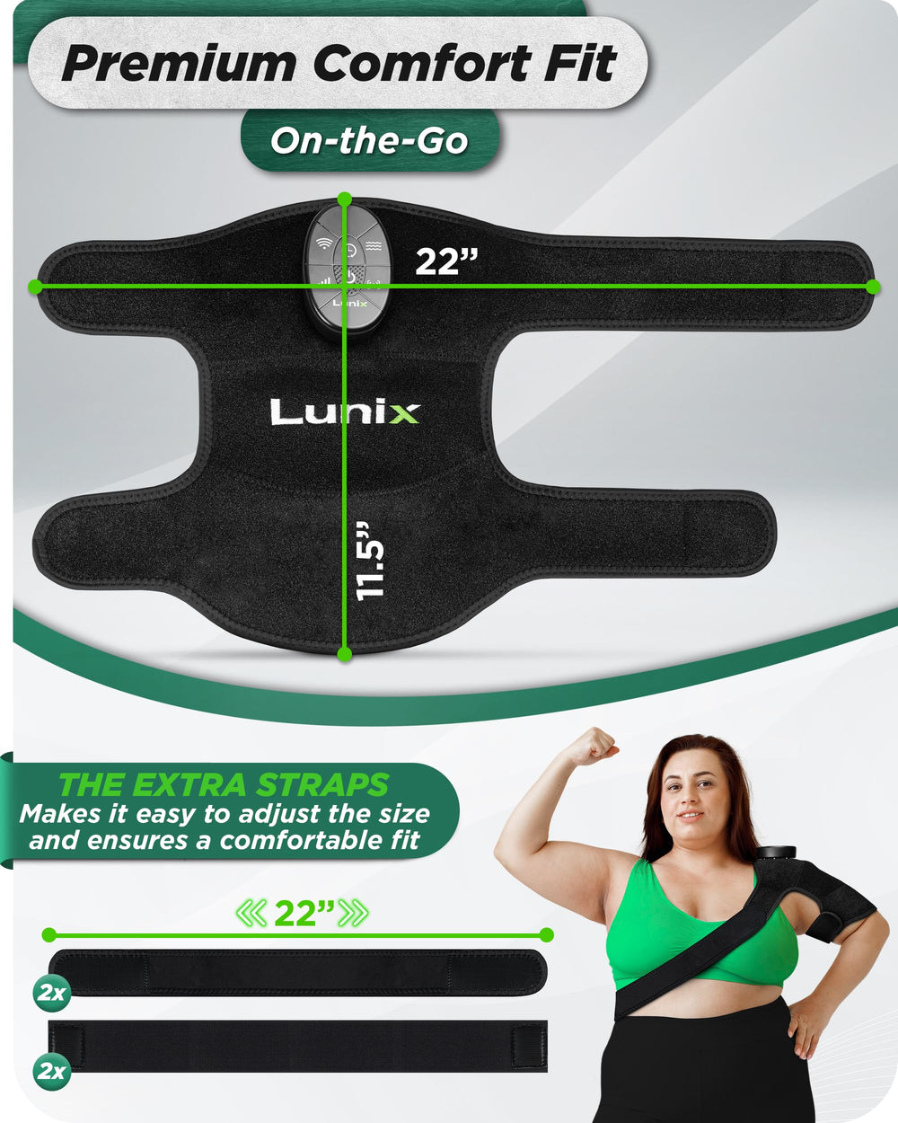 Lunix LX19 combined mode blends deep and surface light therapy