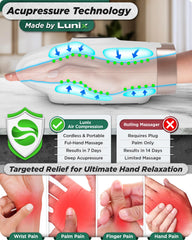 Lunix LX3 demonstrates the heat function for soothing warmth during sessions.