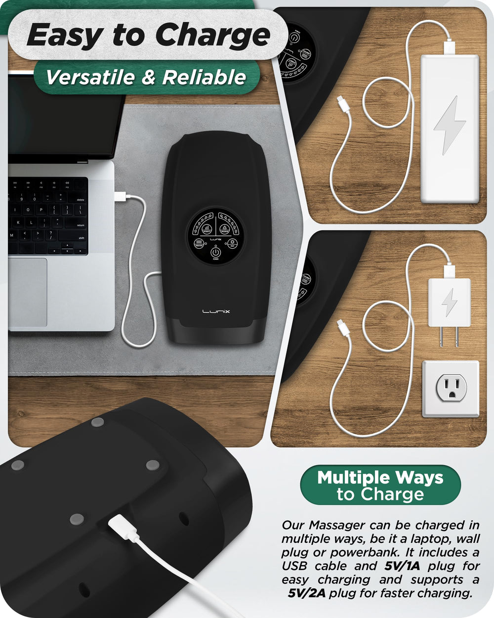 Lunix LX3 with optional vibration to enhance relaxation