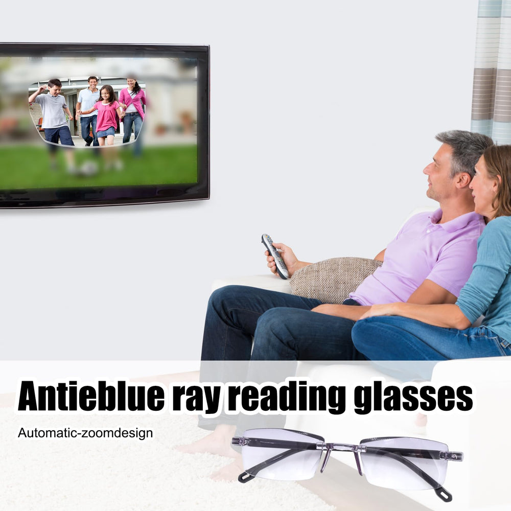 LUODAKA dual focus glasses worn for reading and screen work