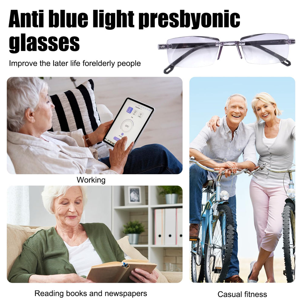 LUODAKA reading glasses with anti-radiation coating for daily tasks