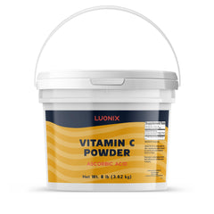 Luonix Vitamin C powder bucket for convenient storage and daily use.