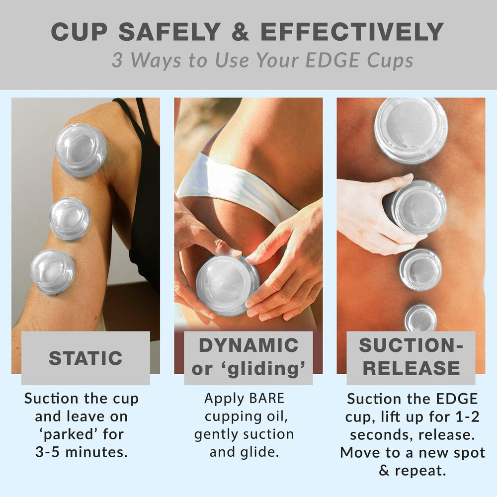Easy cleaning after sessions with Edge silicone cups