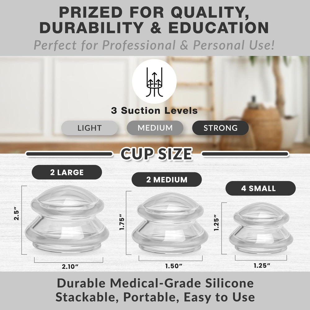 Edge cupping set packaging and contents for quick setup