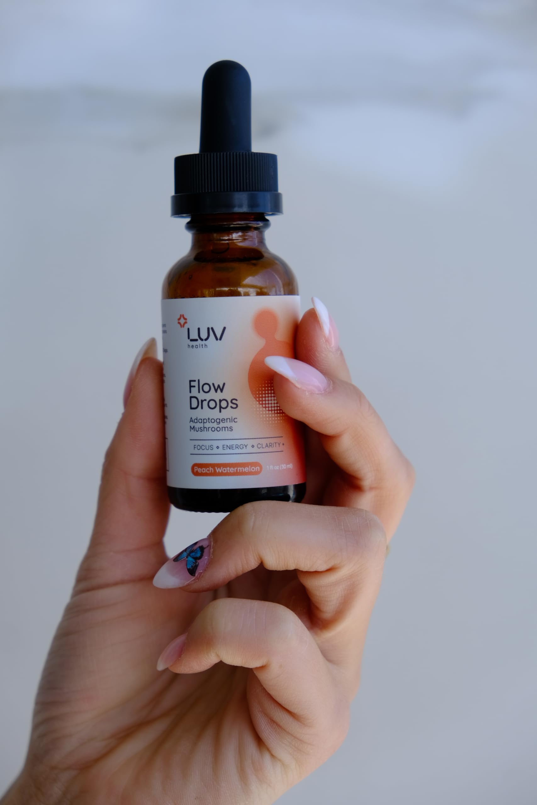 Flow Drops mushroom blend supports focus and immune wellness