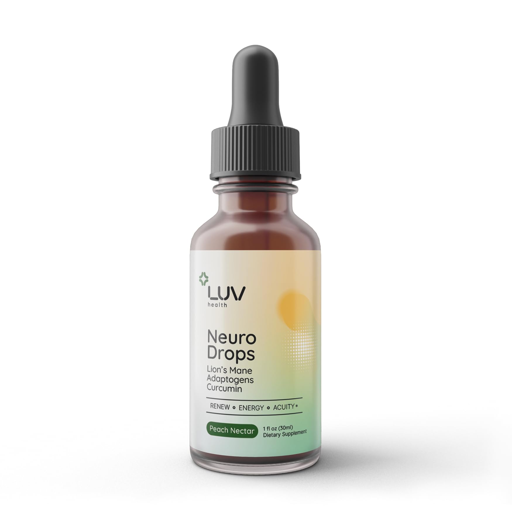 LUV health Neuro Drops bottle for daily nerve and joint support.