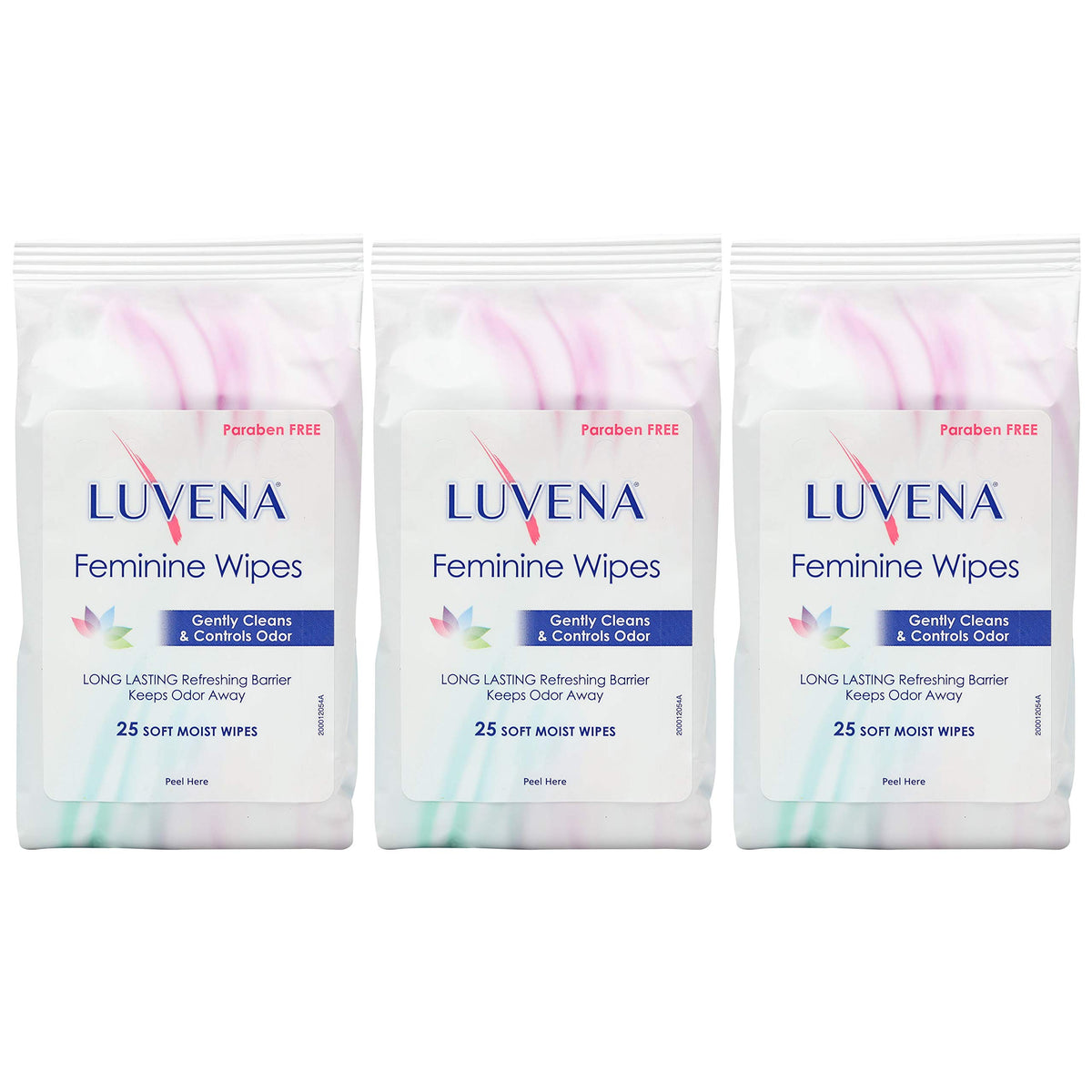 Luvena feminine wipes 25-count pack for convenient freshness on the go