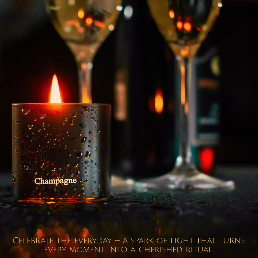 LUXEHO close-up soy wax candle shows clean burn and refined craftsmanship.