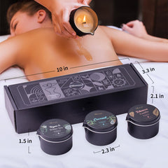 LUXMASA massage oil candle tobacco vanilla scent for relaxation