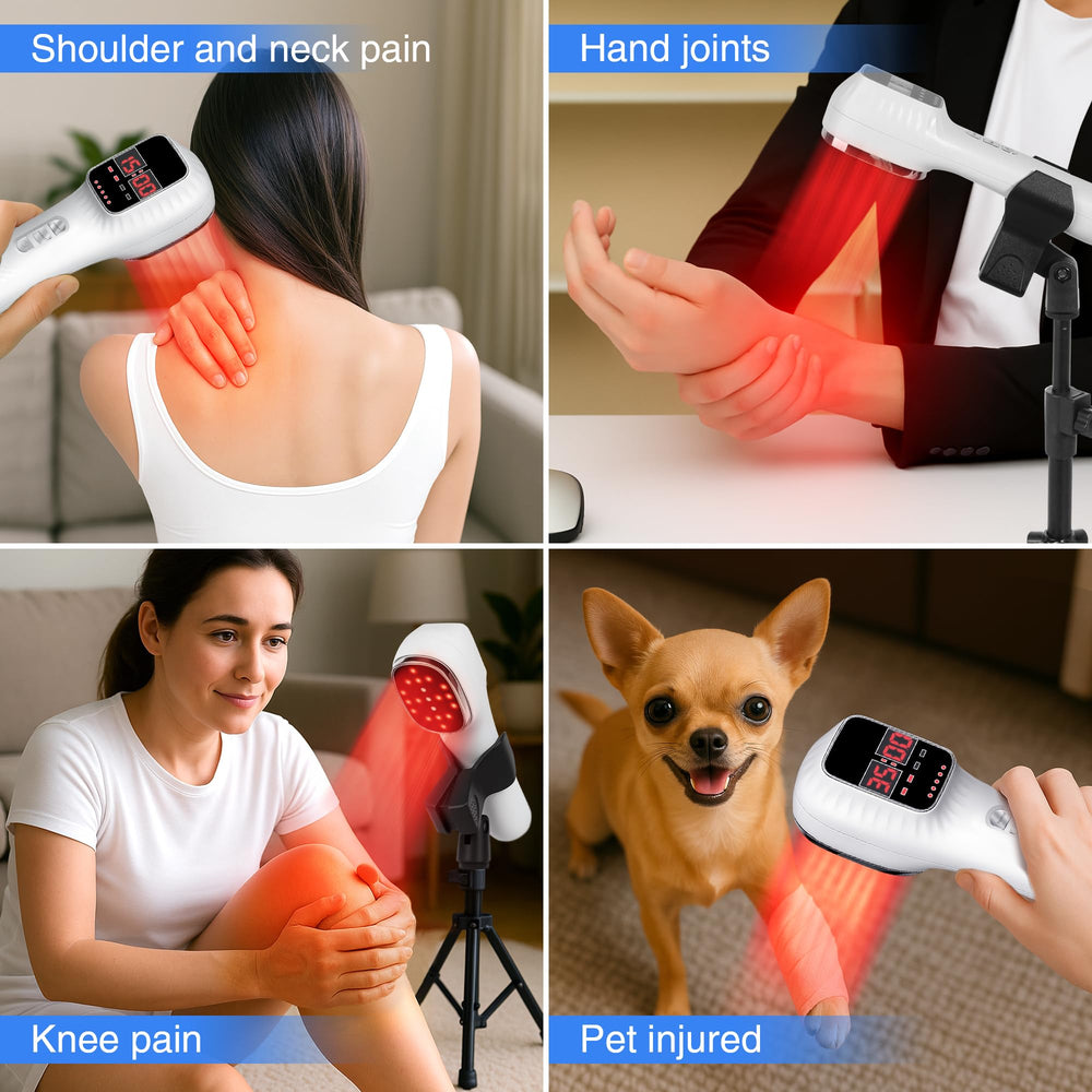 LuxReyan red light therapy device used for pets for gentle support
