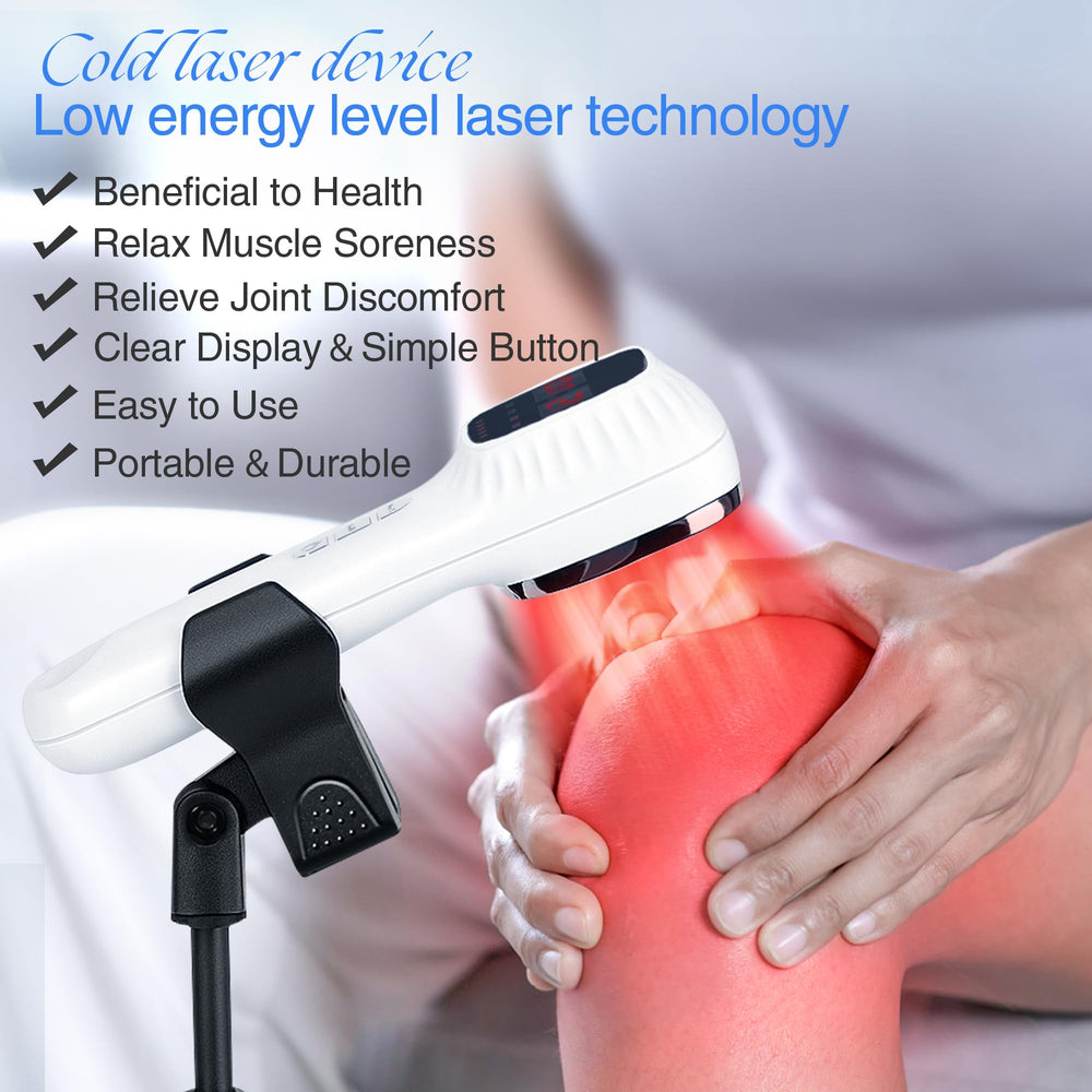 LuxReyan red light therapy device side view for portable convenience