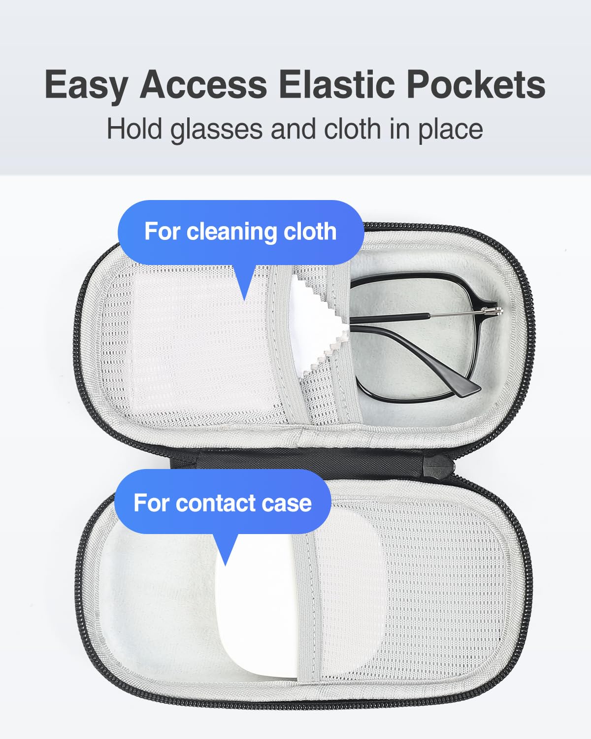 Luxtude compact travel-size case fits easily in bags.