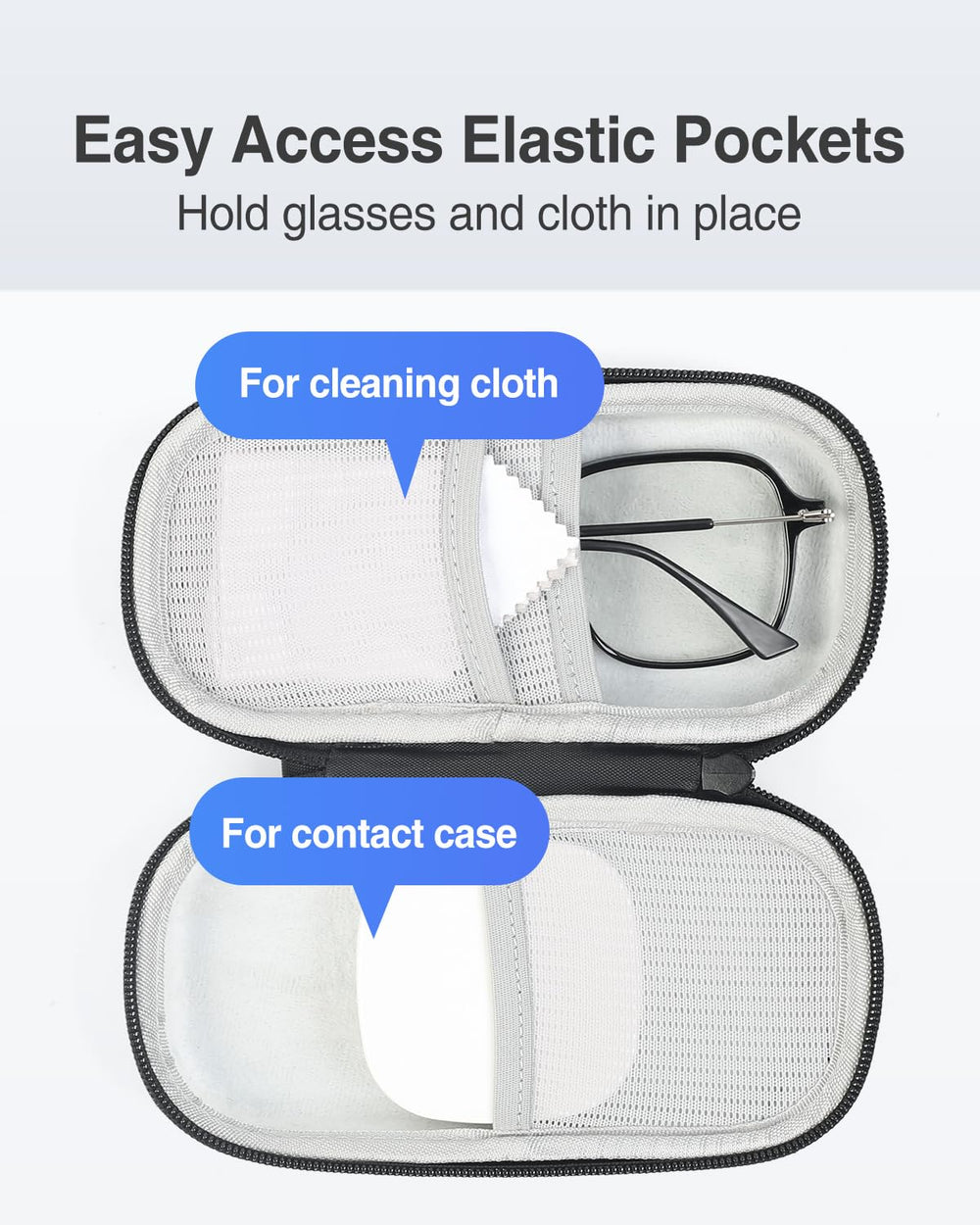 Luxtude compact travel-size case fits easily in bags.