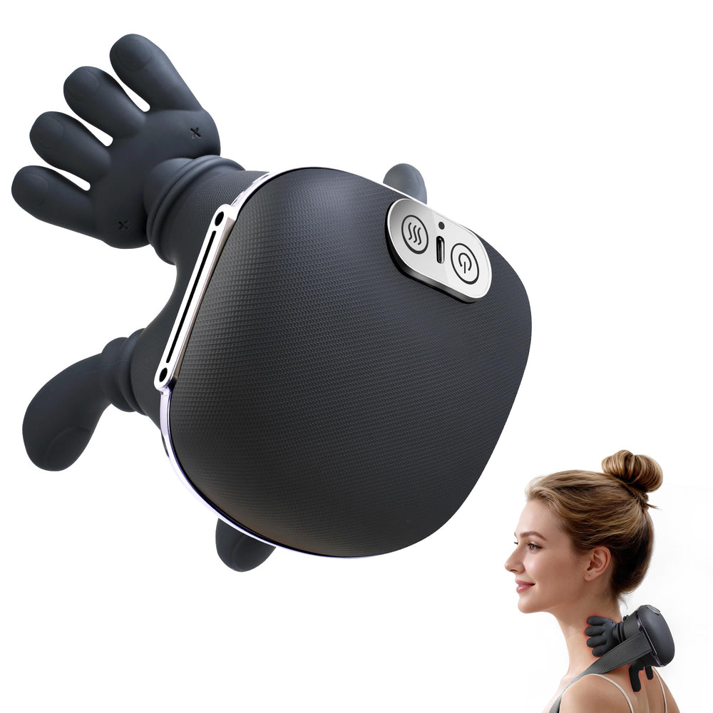 Luxulist neck massager dual kneading nodes deliver targeted neck and shoulder relief