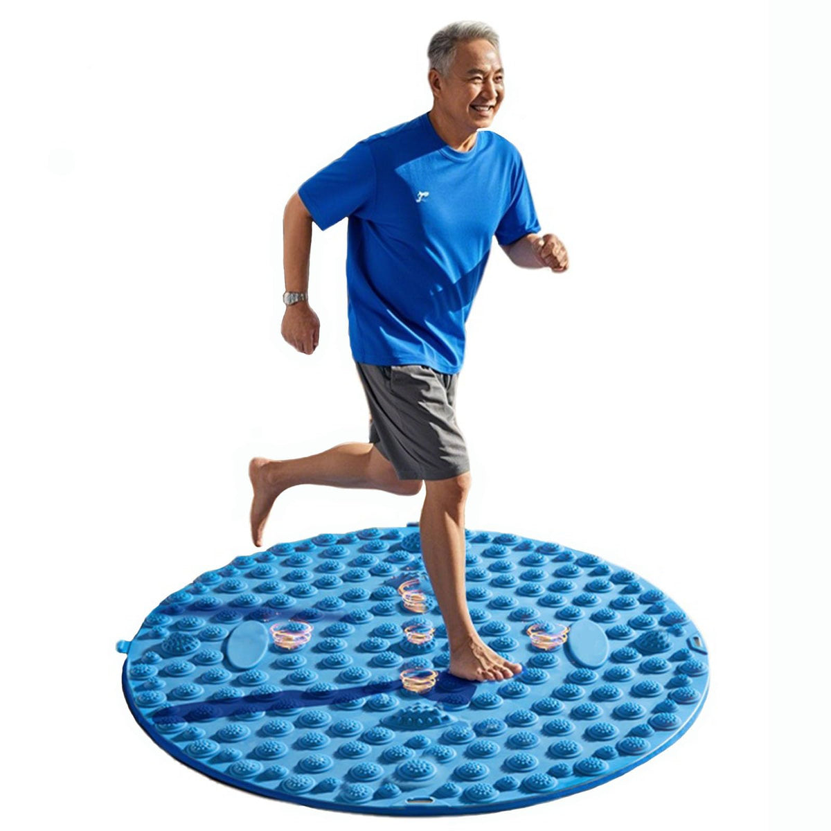 Luzly Foot Acupressure Mat front view, large surface for shared standing relief.