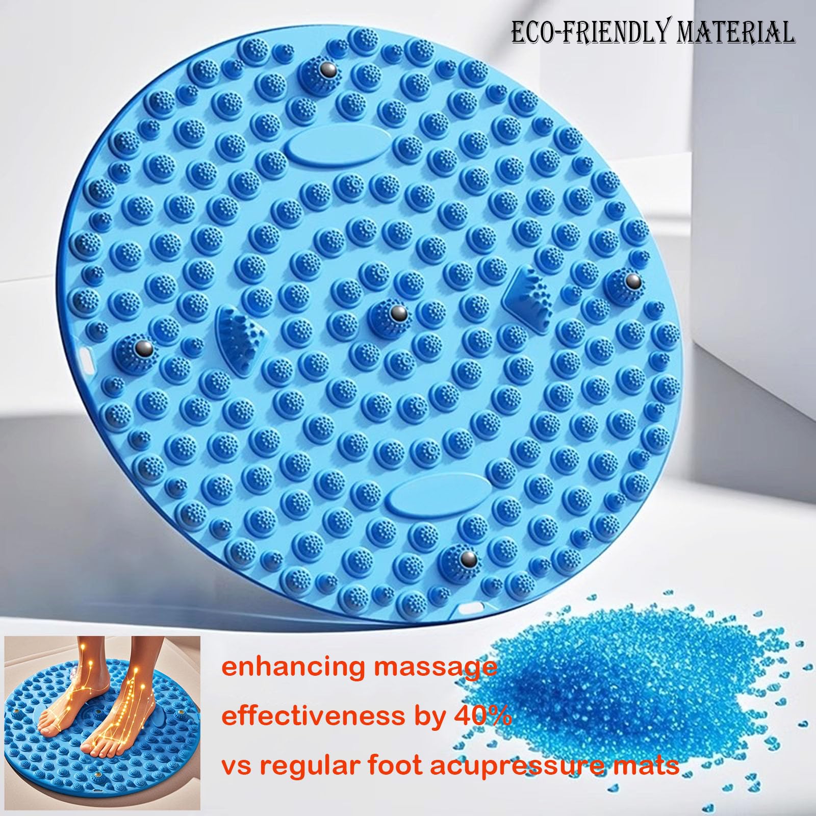 Luzly Foot Acupressure Mat used at home for quick unwind.