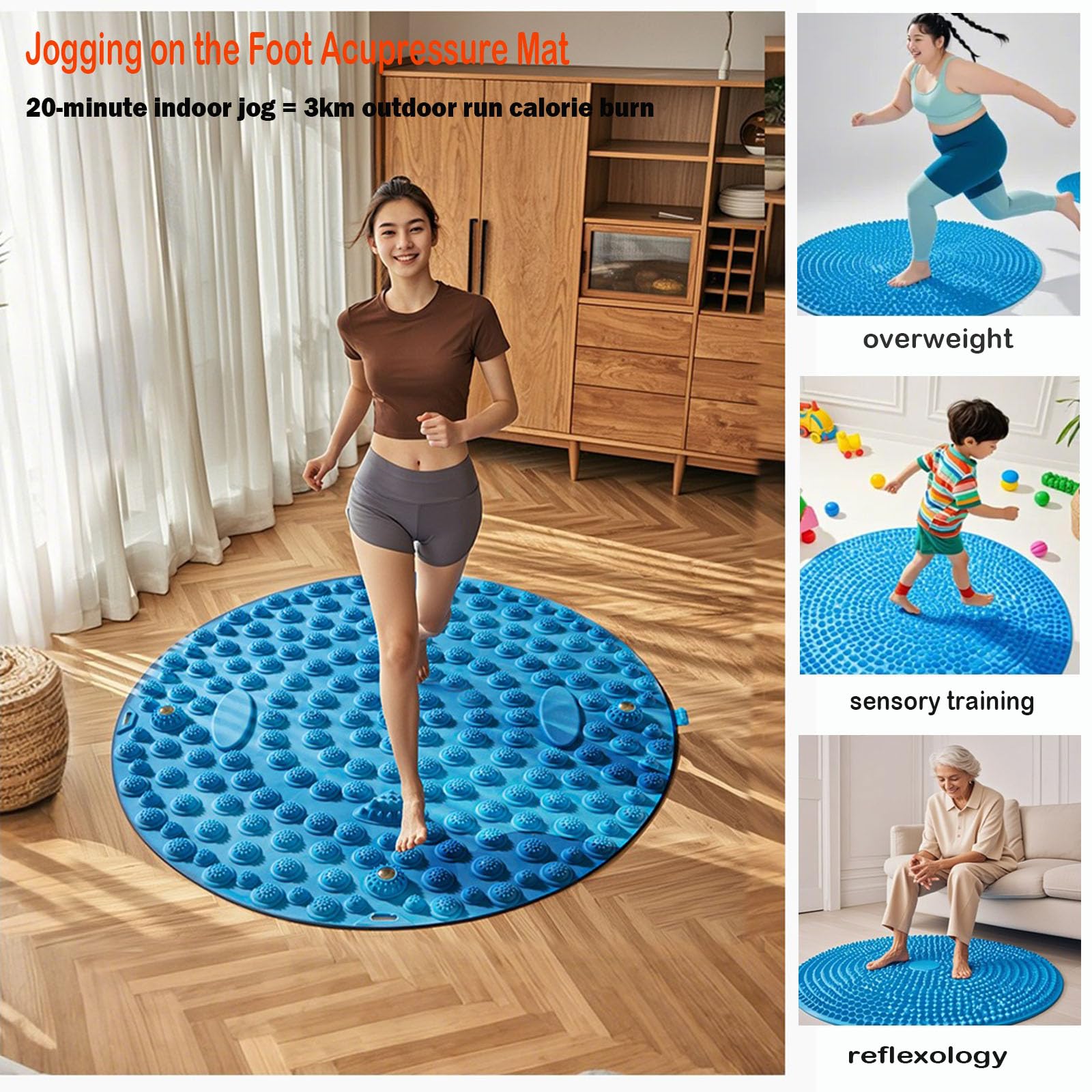 Luzly mat with magnetic points, supporting enhanced relaxation and circulation.