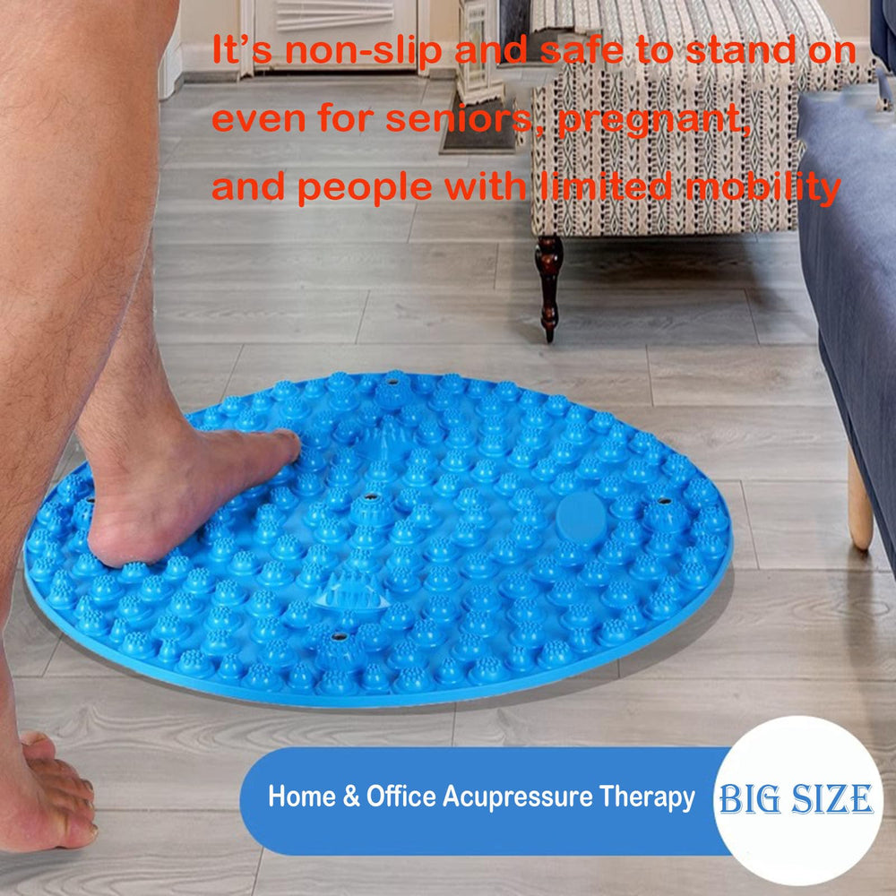 Luzly mat in office setup beside desk for fatigue relief.