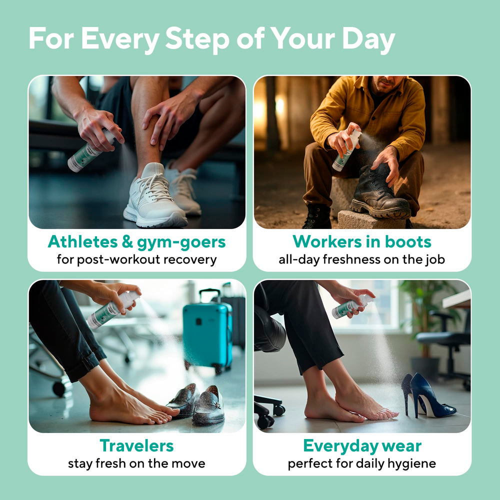LV LAVINSO Plant-based formula for refreshing feet after workouts