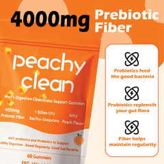 Lwefao Peachy Clean packaging emphasizes vegan and non-GMO quality.