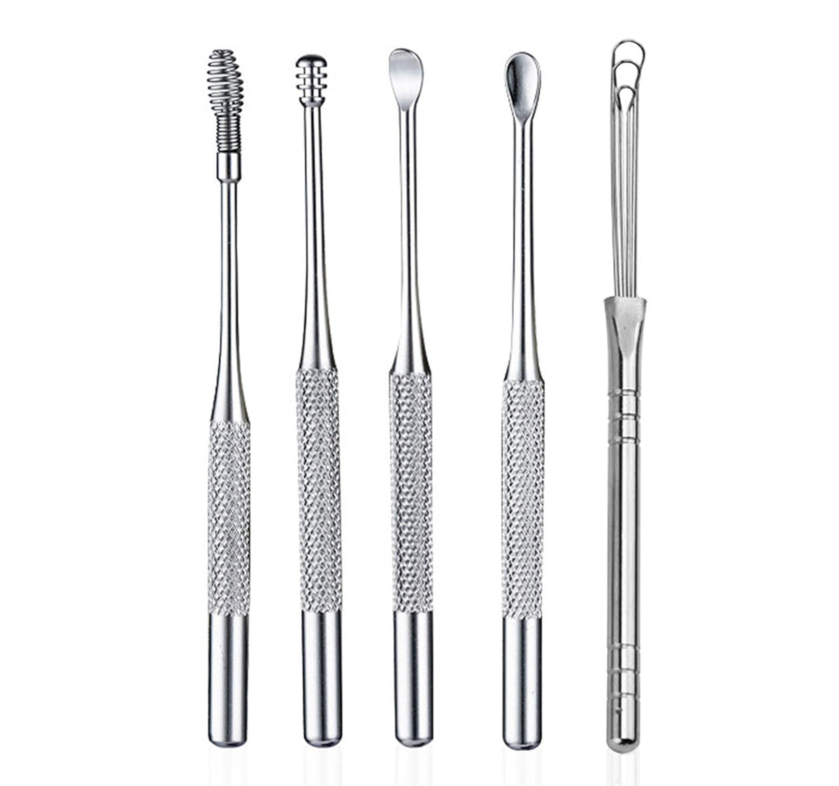 Lxshunlifa five-piece ear wax removal kit, compact setup for at-home care.