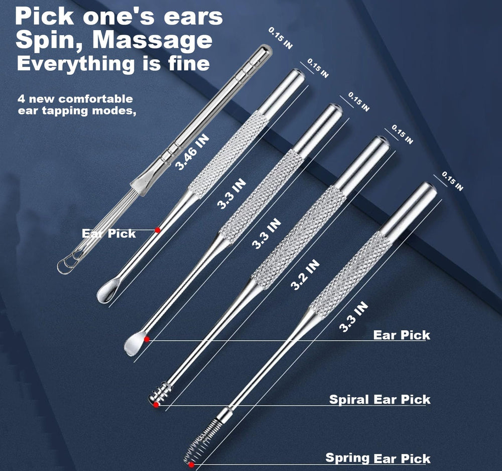 Lxshunlifa five different ear tips for varied cleaning needs and comfort.