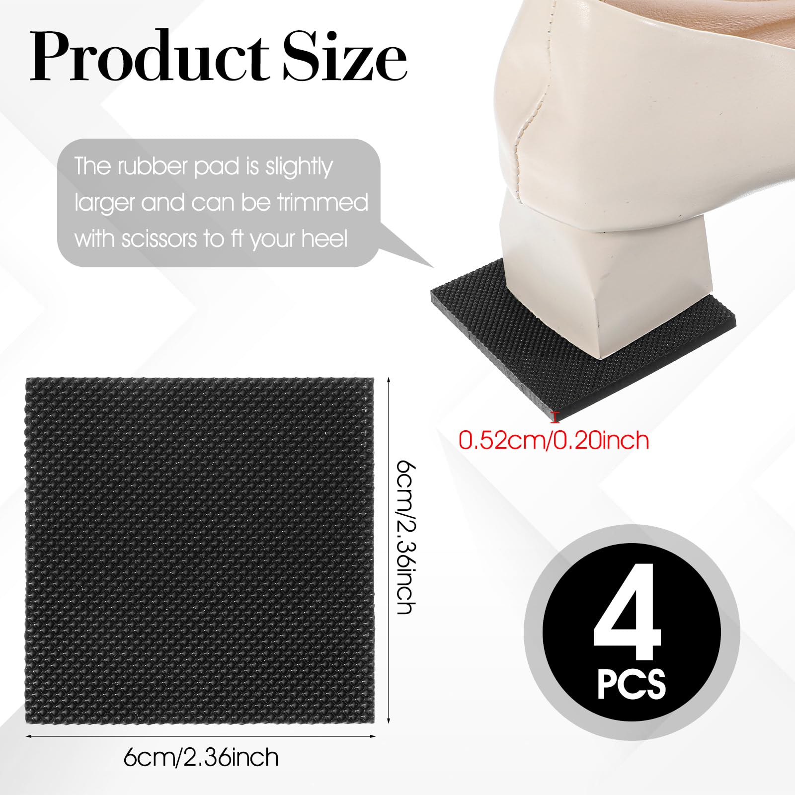 LXUEJIE heel protection pads improve grip on slick surfaces.