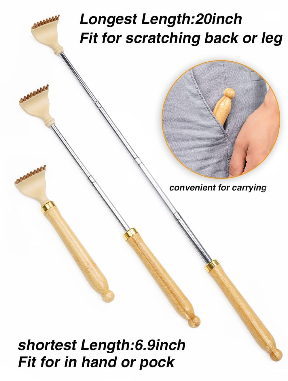 Lyanxinlei back scratcher in shower demonstrating water resistance.