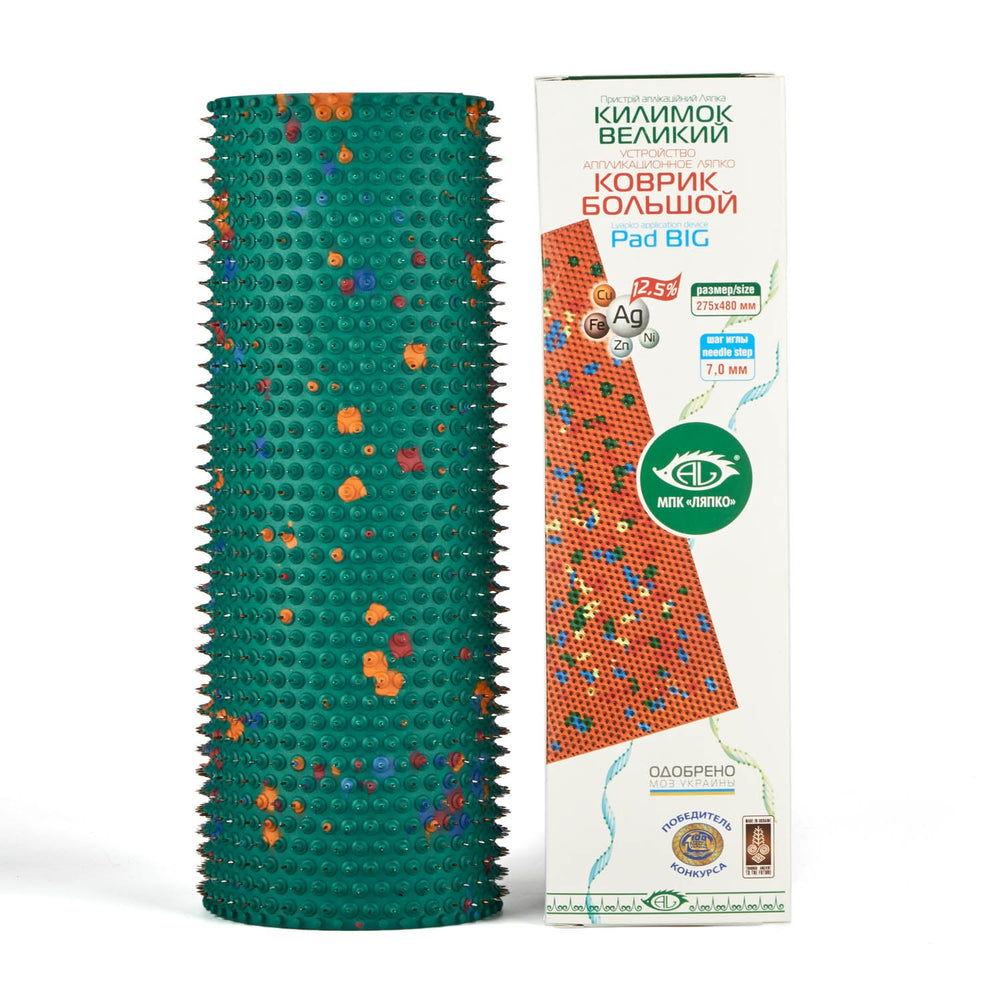 Lyapko home spa relaxation session mat supports easy daily calm.