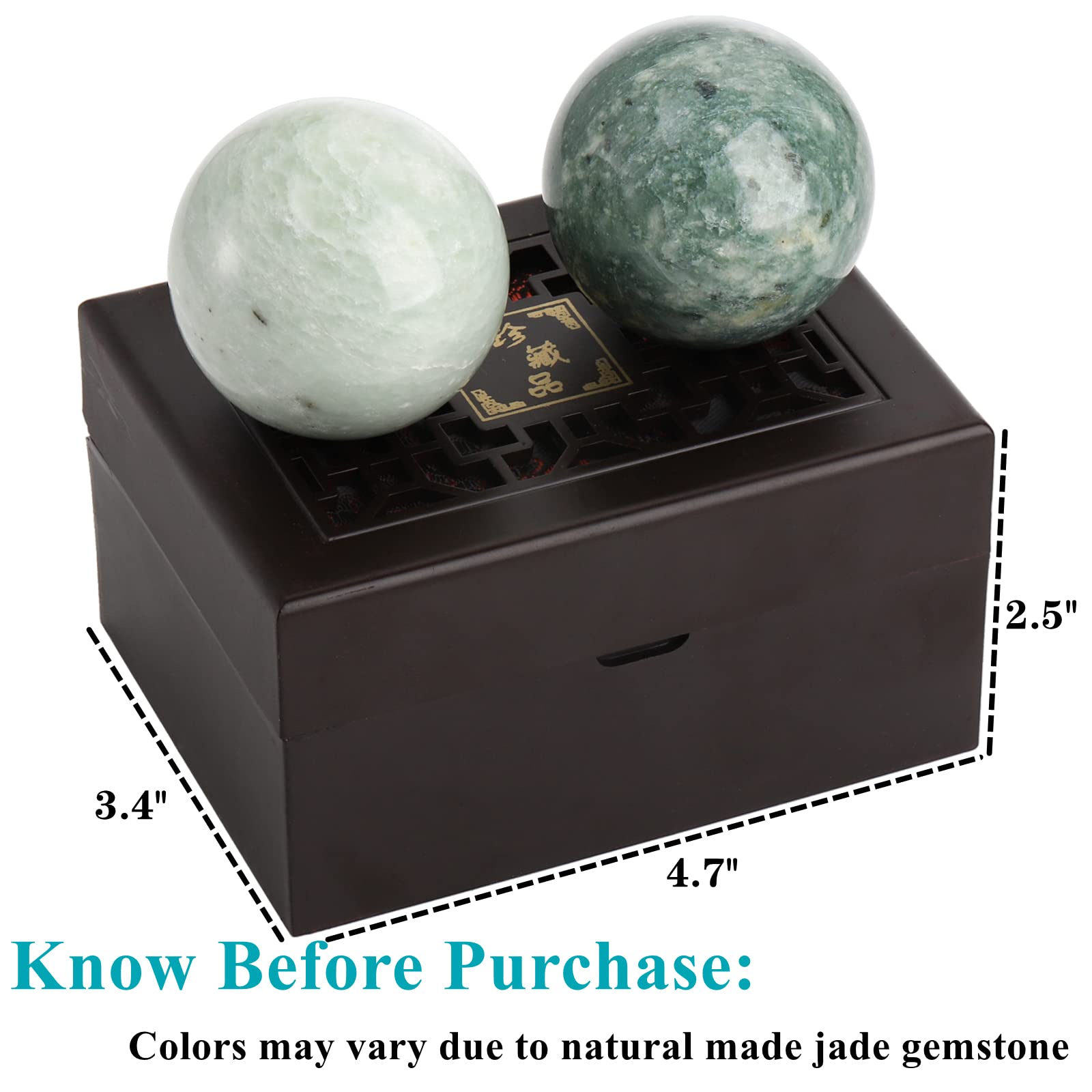 Lyellfe Baoding balls, compact and portable for on-the-go use