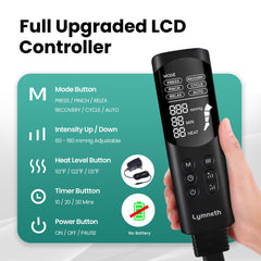 Lymneth split-design auto-timer makes sessions simple and hands-free.