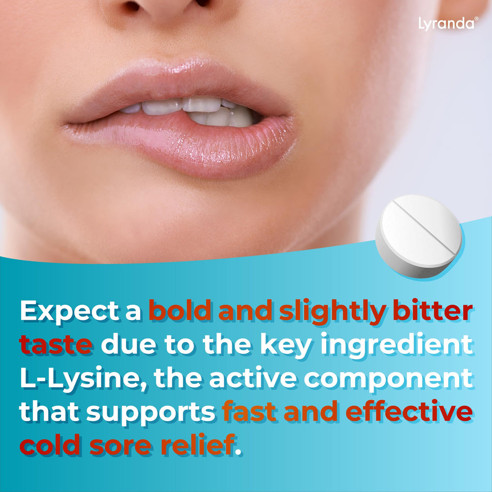 Lyranda Lysine chewables travel case for convenient supplementation away from home