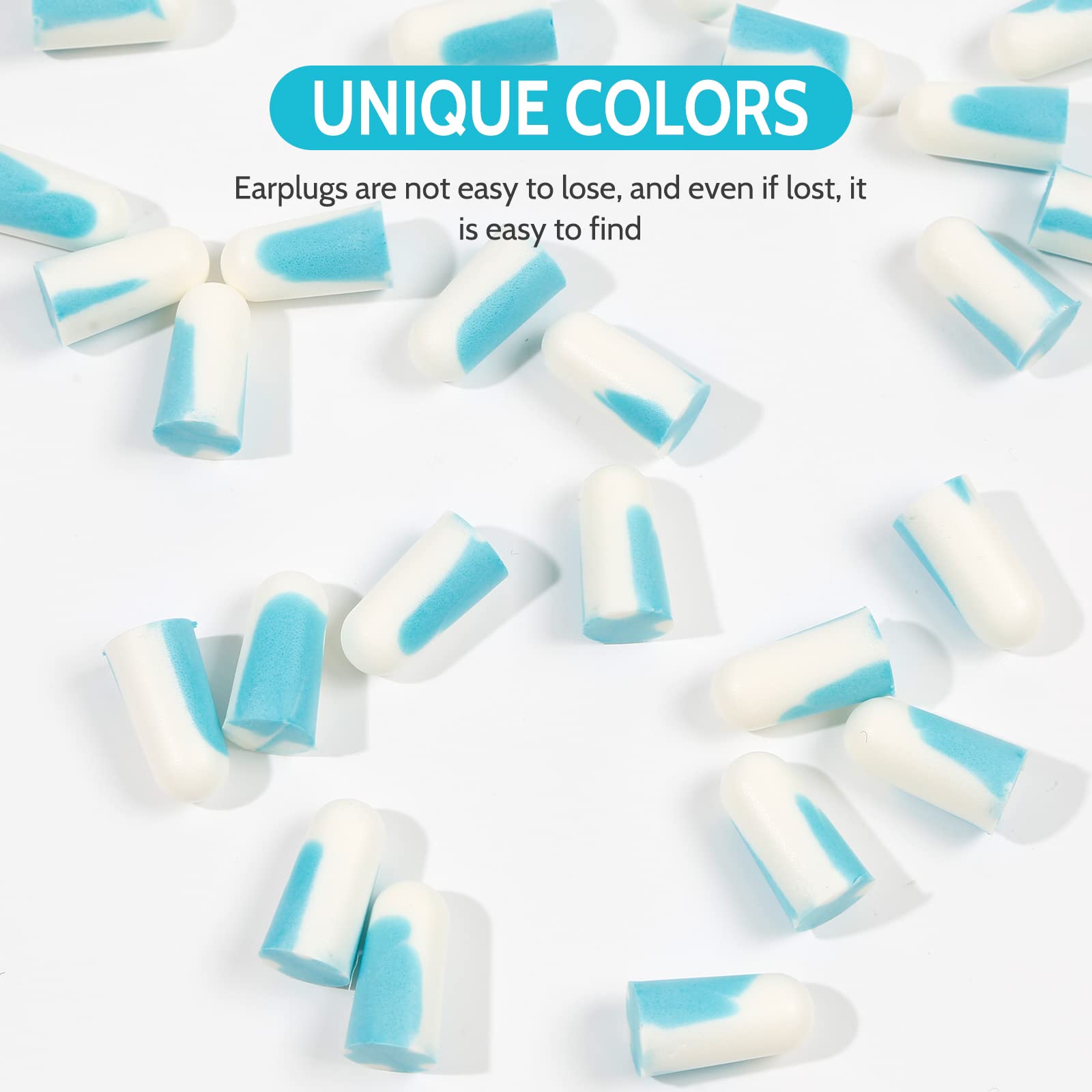 LYSIAN colorful bulk-pack ear plugs for easy visibility and protection.
