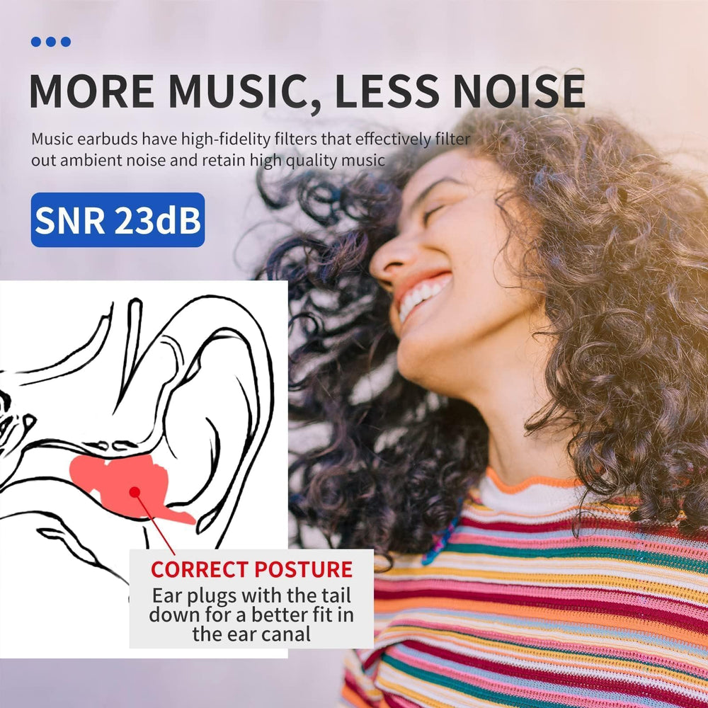 LYSIAN reusable ear plugs with case offer portable protection at events.