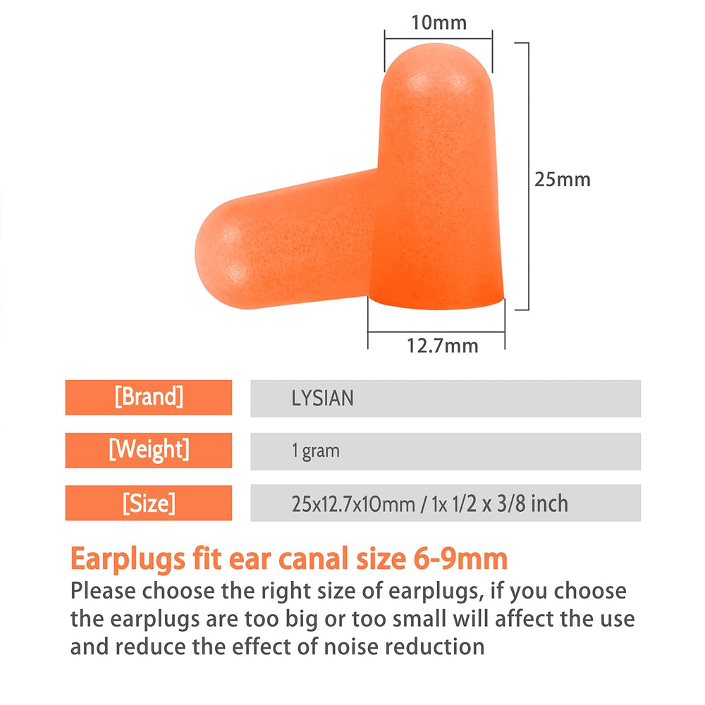 LYSIAN earplugs for shooting range with protective noise reduction