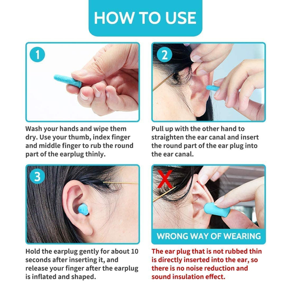 LYSIAN foam earplugs provide comfortable fit for long nights.
