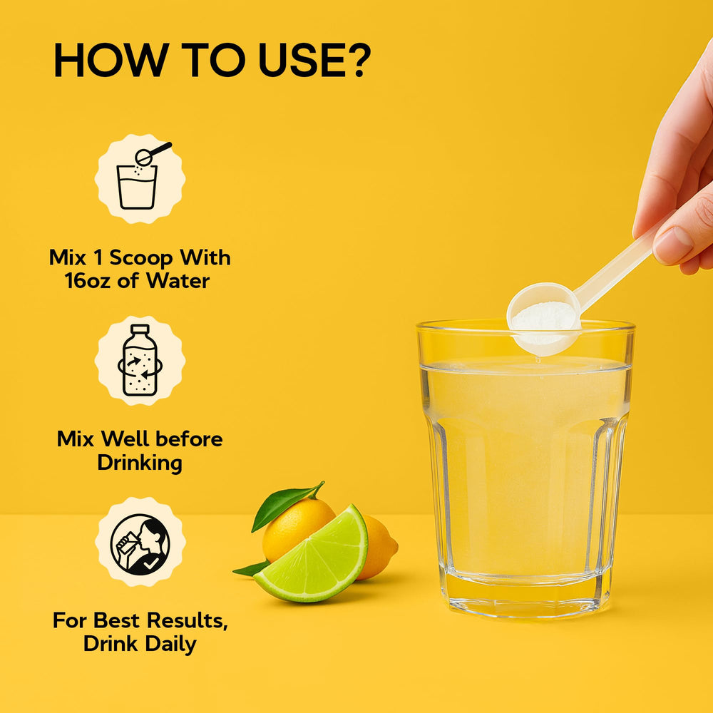 LyteLine Electrolytes Powder measuring scoop ready for on-the-go hydration.