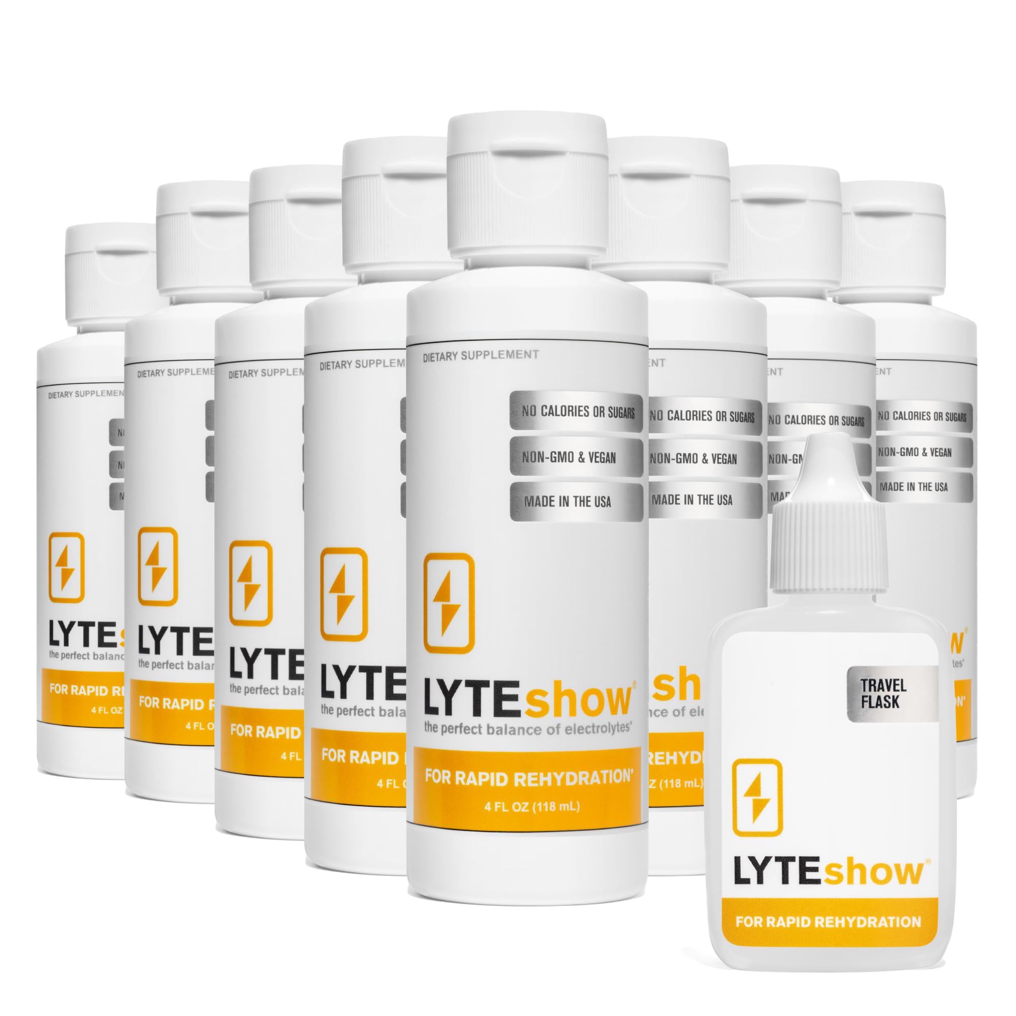 LyteLine sugar-free electrolyte bottle for on-the-go hydration and recovery.