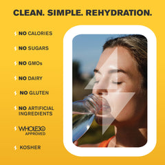 LyteLine label close-up reveals keto-friendly zero-calorie hydration details.