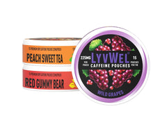 LyvWel 225mg caffeine energy pouch packaging for on-the-go use