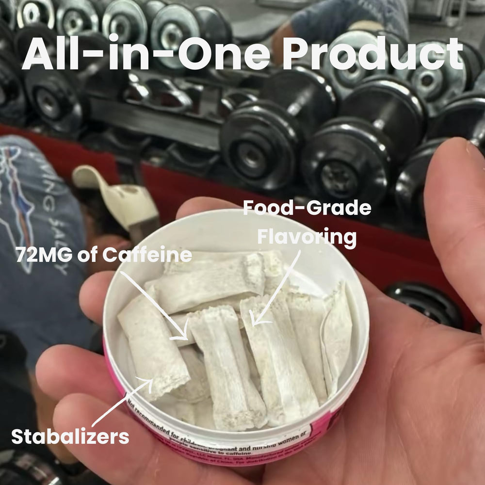 LyvWel 56mg caffeine per pouch supports steady daytime focus