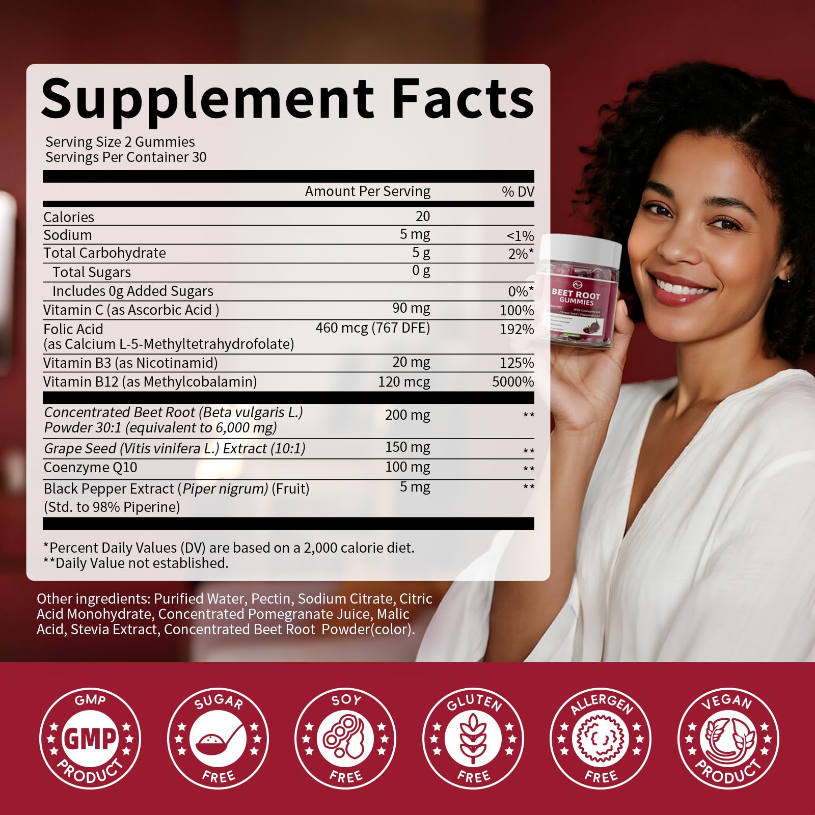 M inch Beet Root Gummies sugar-free option for a healthier snacking choice
