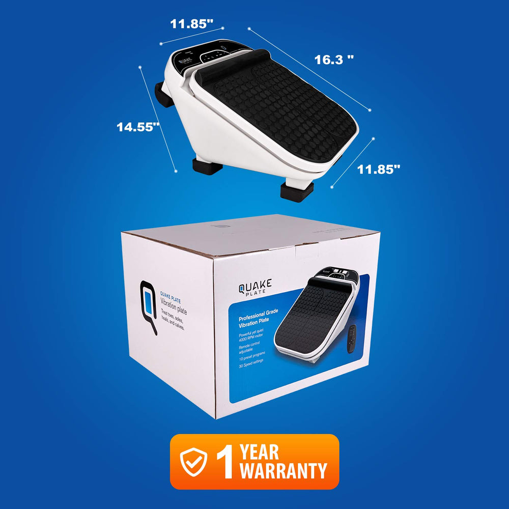 M Pain Management Technologies Quake Plate with 30 settings for personalized sessions.
