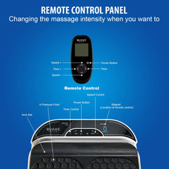 M Pain Management Technologies Quake Plate deep-tissue foot pad for targeted calf massage.